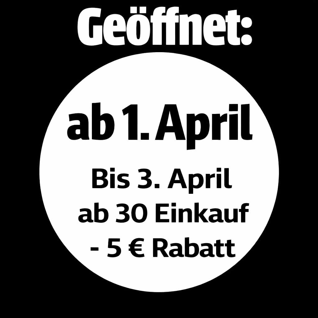 Second Hand Shop Graz Öffnungszeiten ab 1 April Rabatt Aktion 5 Euro