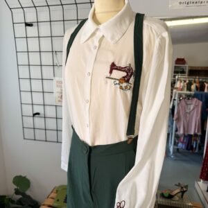 Banned STITCH & SEW Vintage Bluse - weiß