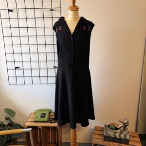 Hell Bunny Cherry Bonbon Dress black - 6XL