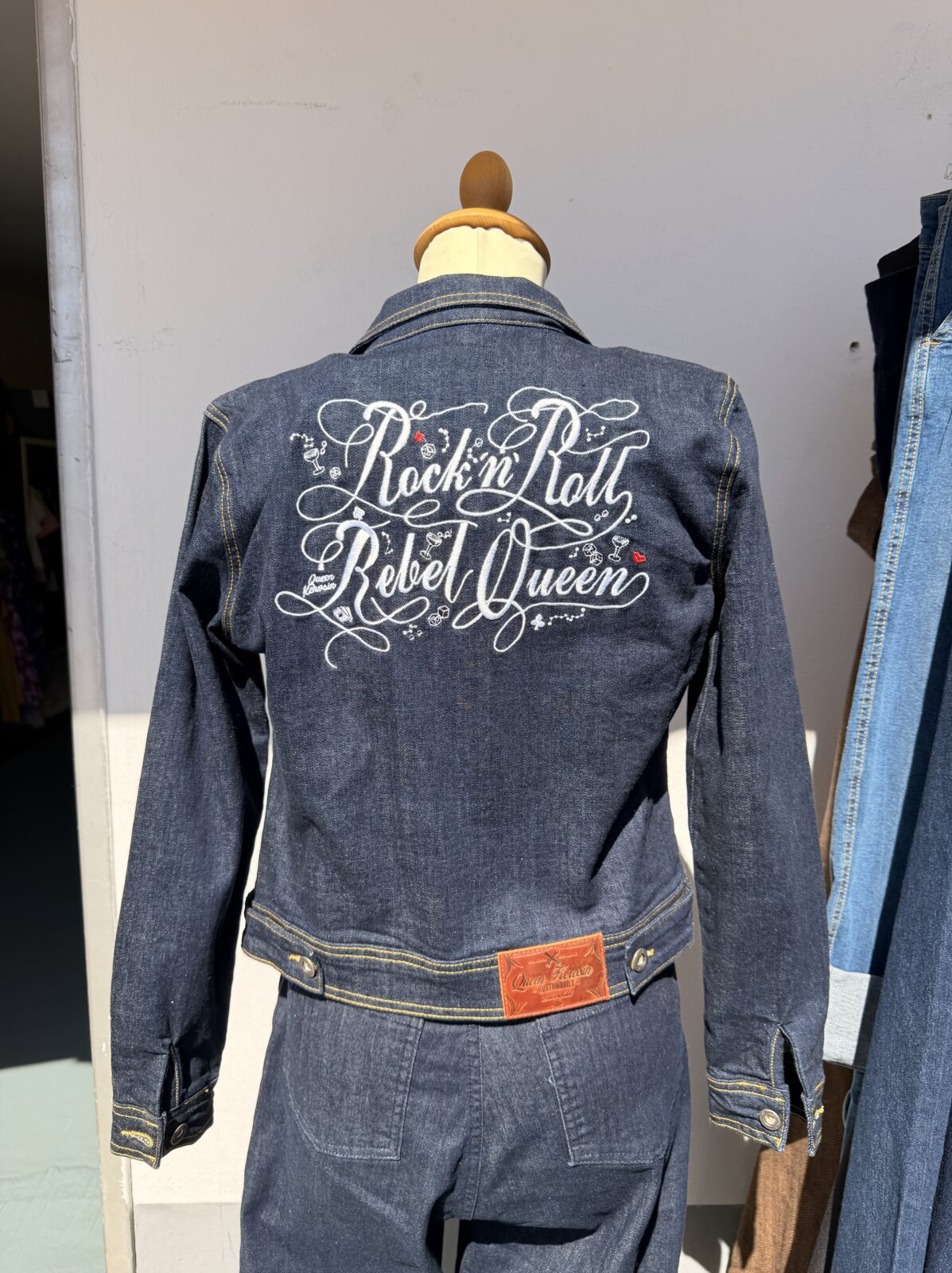 Queen Kerosin Damen Jeansjacke Rock ’n’ Roll - XS