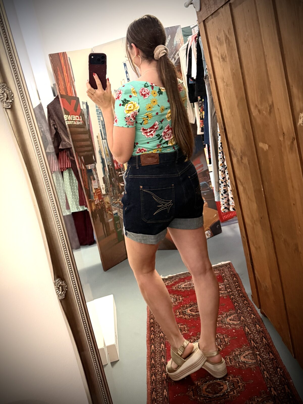 Banned Damen Shirt Grün u. Blumenmuster – Bild 5