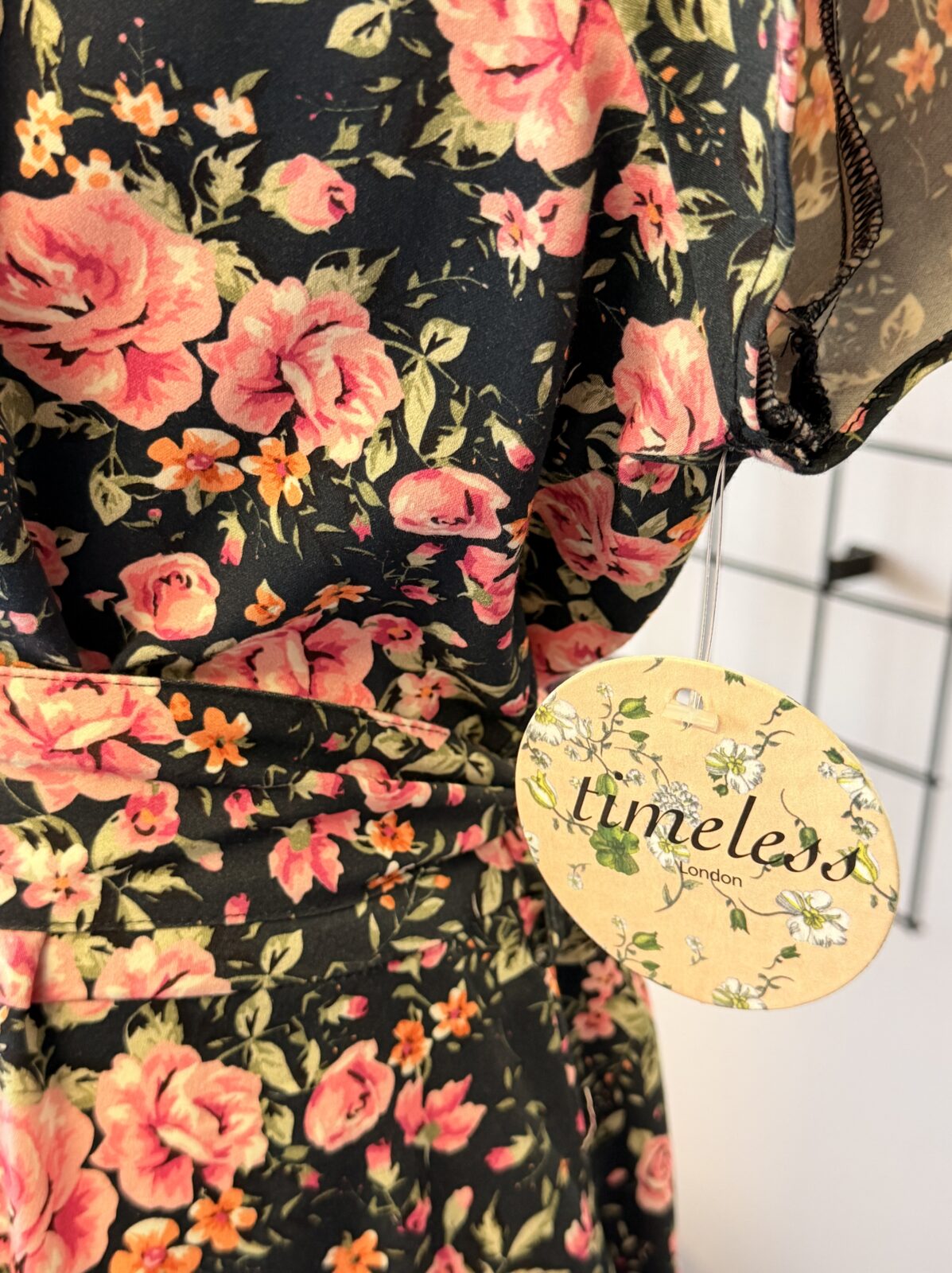 Timeless Kleid Rosenmuster 4XL – Bild 2