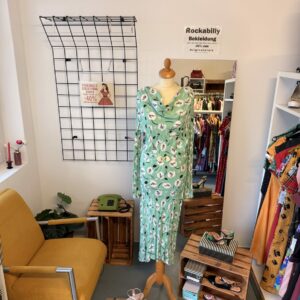 The House of Foxy Damen Kleid Mintgrün Floral