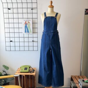 Banned Damen Latzhose Palazzo Denim