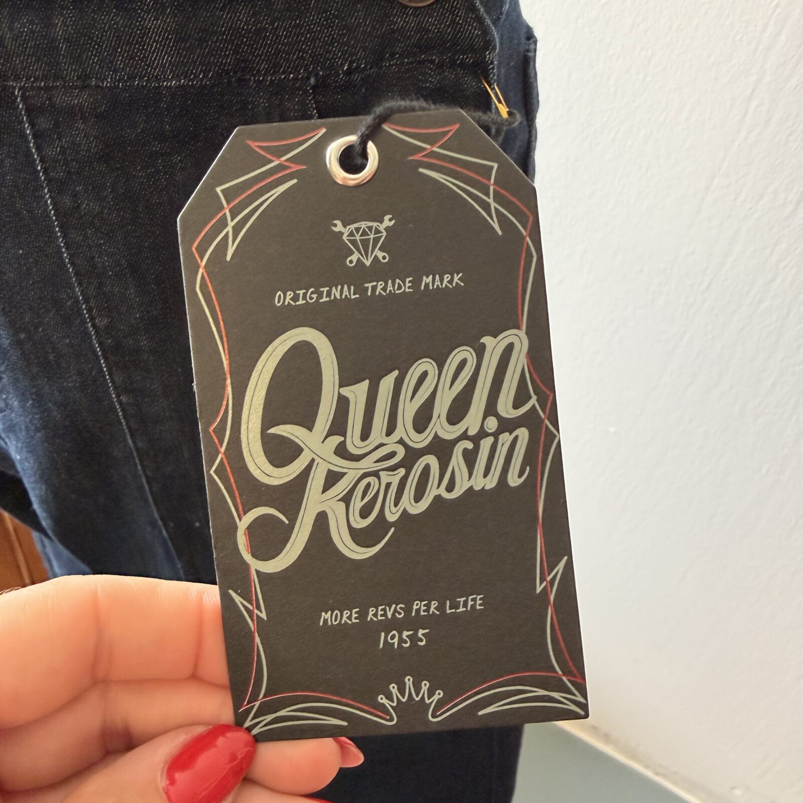Queen Kerosin Damen Denim Latzhose – Bild 7