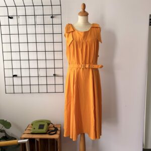 Miss Candyfloss Swingkleid gelb-orange - 5XL