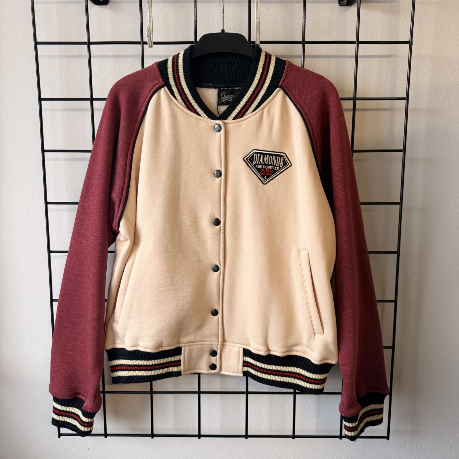 Queen Kerosin Damen College Jacke Diamonds - 2XL – Bild 2
