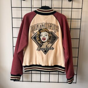 Queen Kerosin Damen College Jacke Diamonds - 2XL