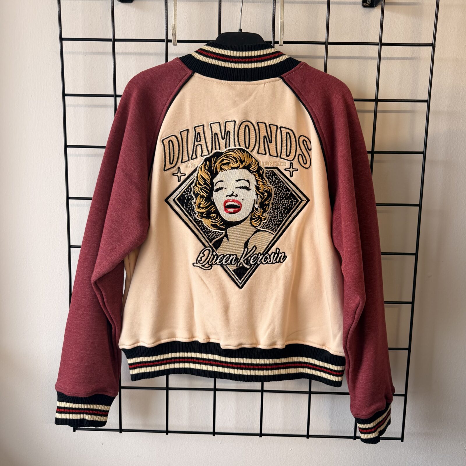 Queen Kerosin Damen College Jacke Diamonds - 2XL