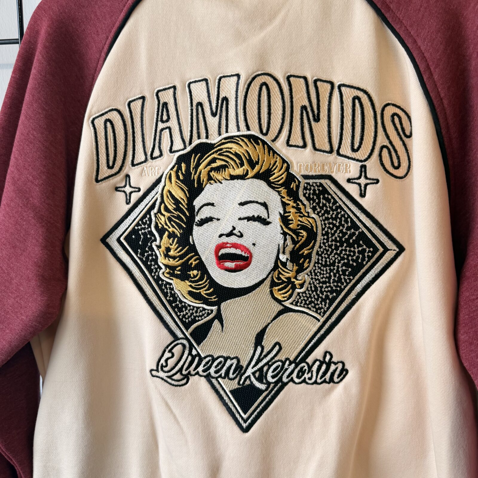 Queen Kerosin Damen College Jacke Diamonds - 2XL – Bild 3