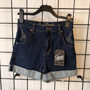 Queen Kerosin Damen Denim Shorts