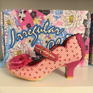 Irregular Choice Damen Pumps rosa Kariert mit Schleife – 37