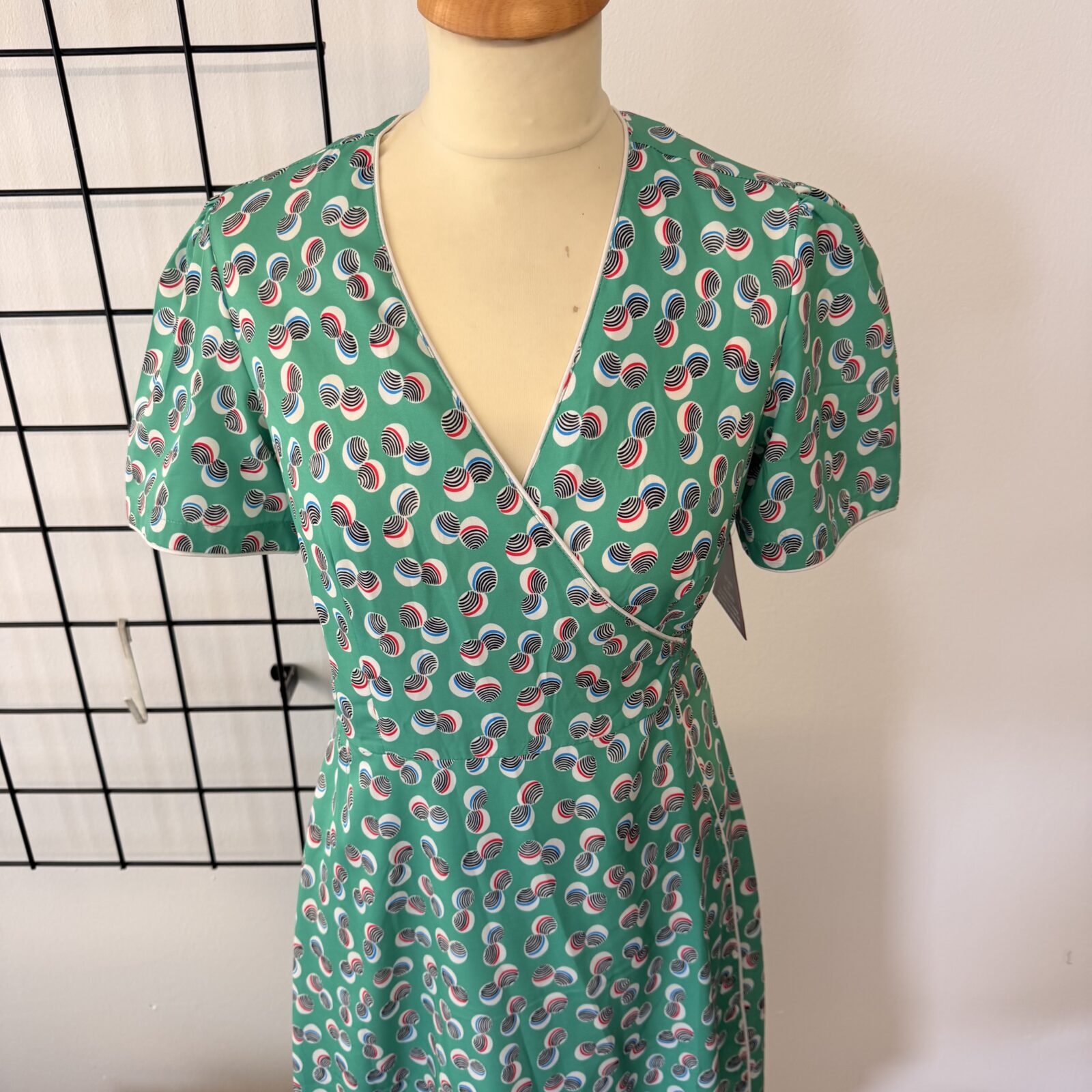 Rockn Romance Vintage - Damen Wickelkleid Grün – Bild 2