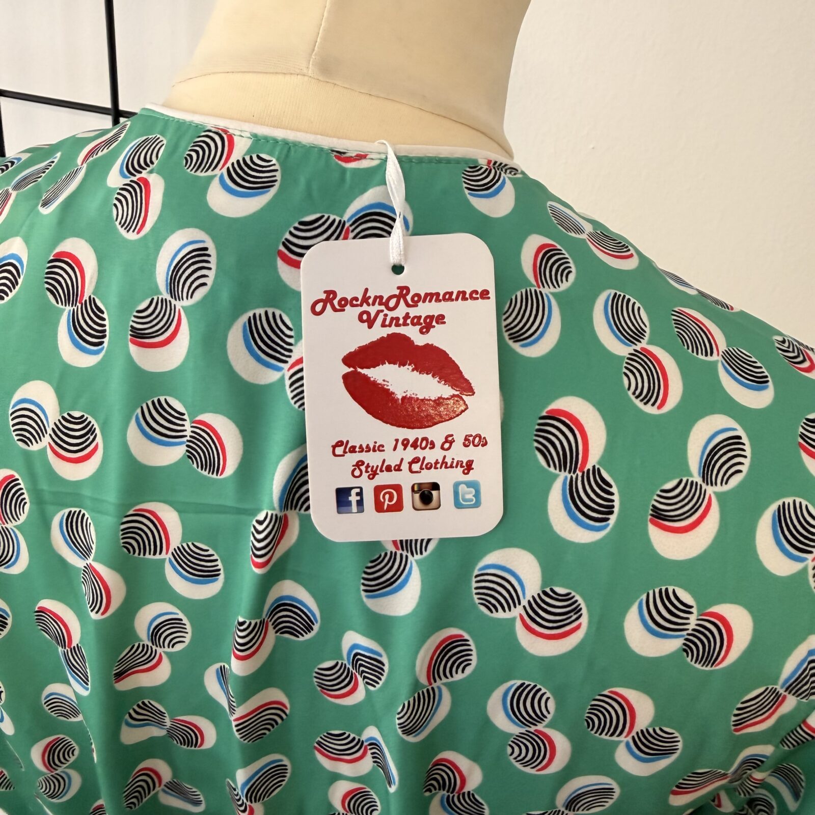 Rockn Romance Vintage - Damen Wickelkleid Grün – Bild 6