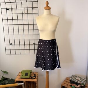 Queen Kerosin Baderock Polka Dots Vintage Style - Schwarz