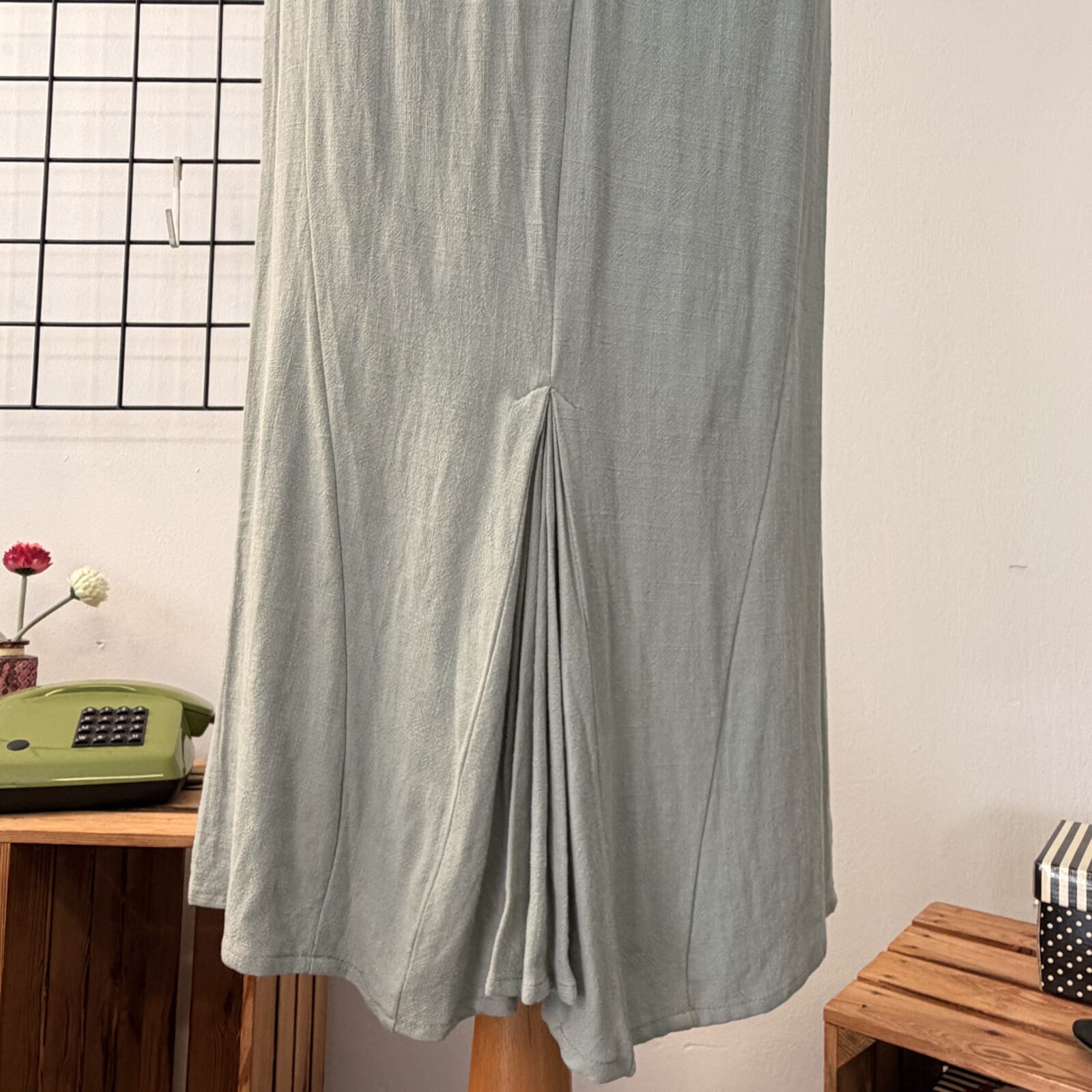 Miss Candyfloss Damen Kleid hellblau mit Schößchen & Gürtel – Bild 6