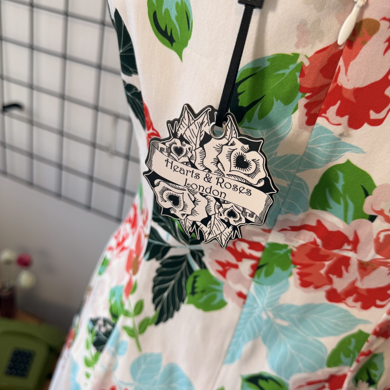 Hearts & Roses Damen Kleid weiß mit Blumen – Bild 8