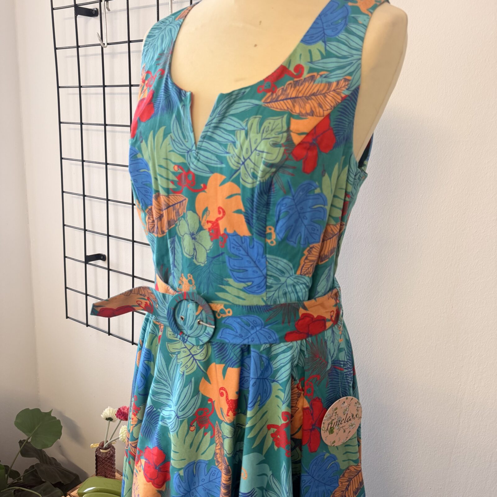 Timeless Damen Kleid Tropical mit Äffchen – Bild 3