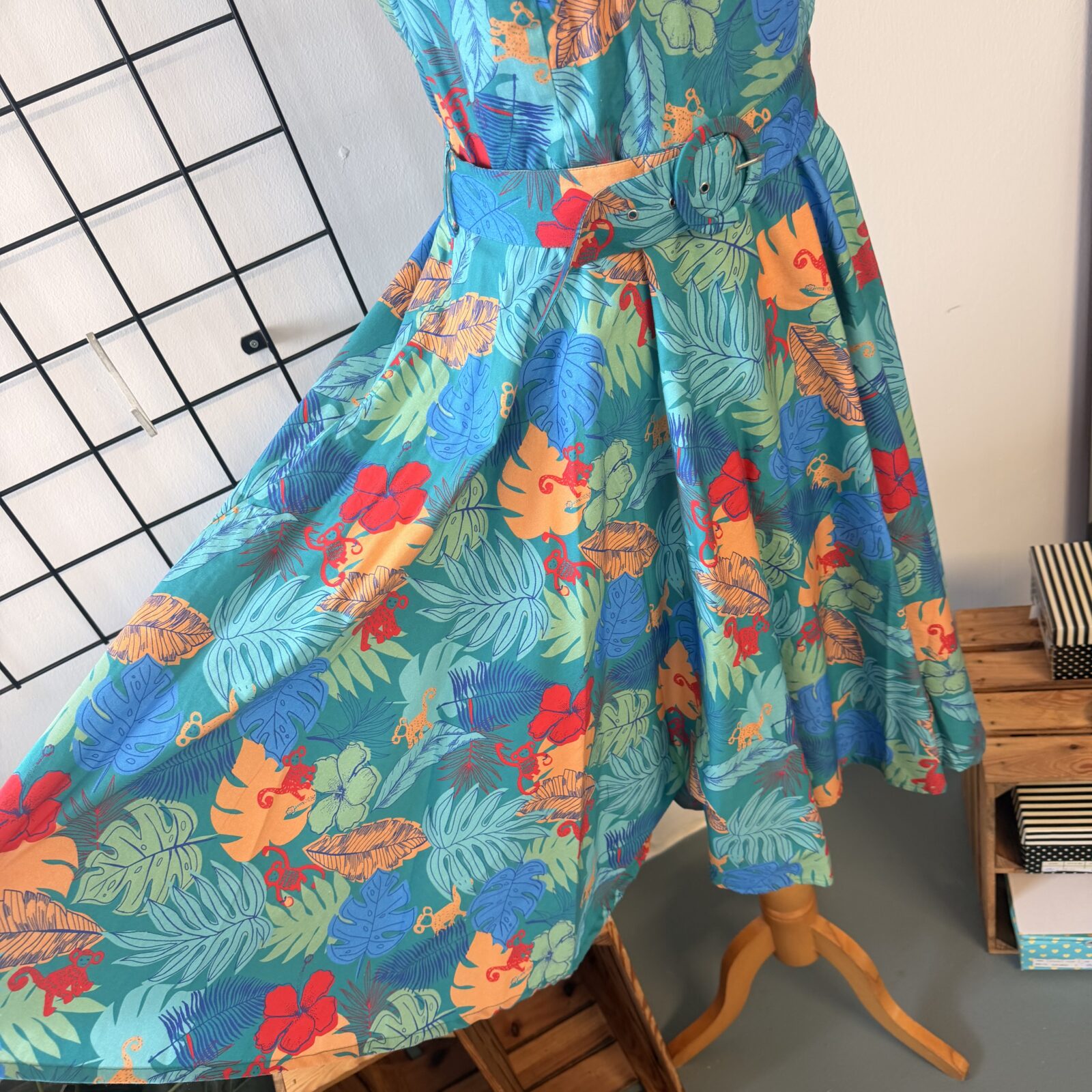 Timeless Damen Kleid Tropical mit Äffchen – Bild 4