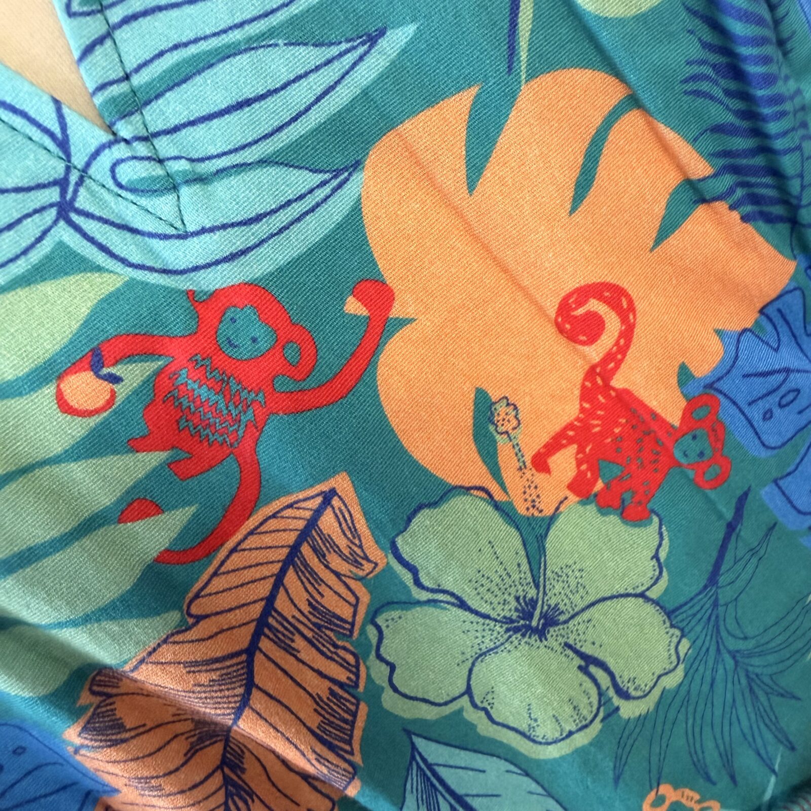 Timeless Damen Kleid Tropical mit Äffchen – Bild 5