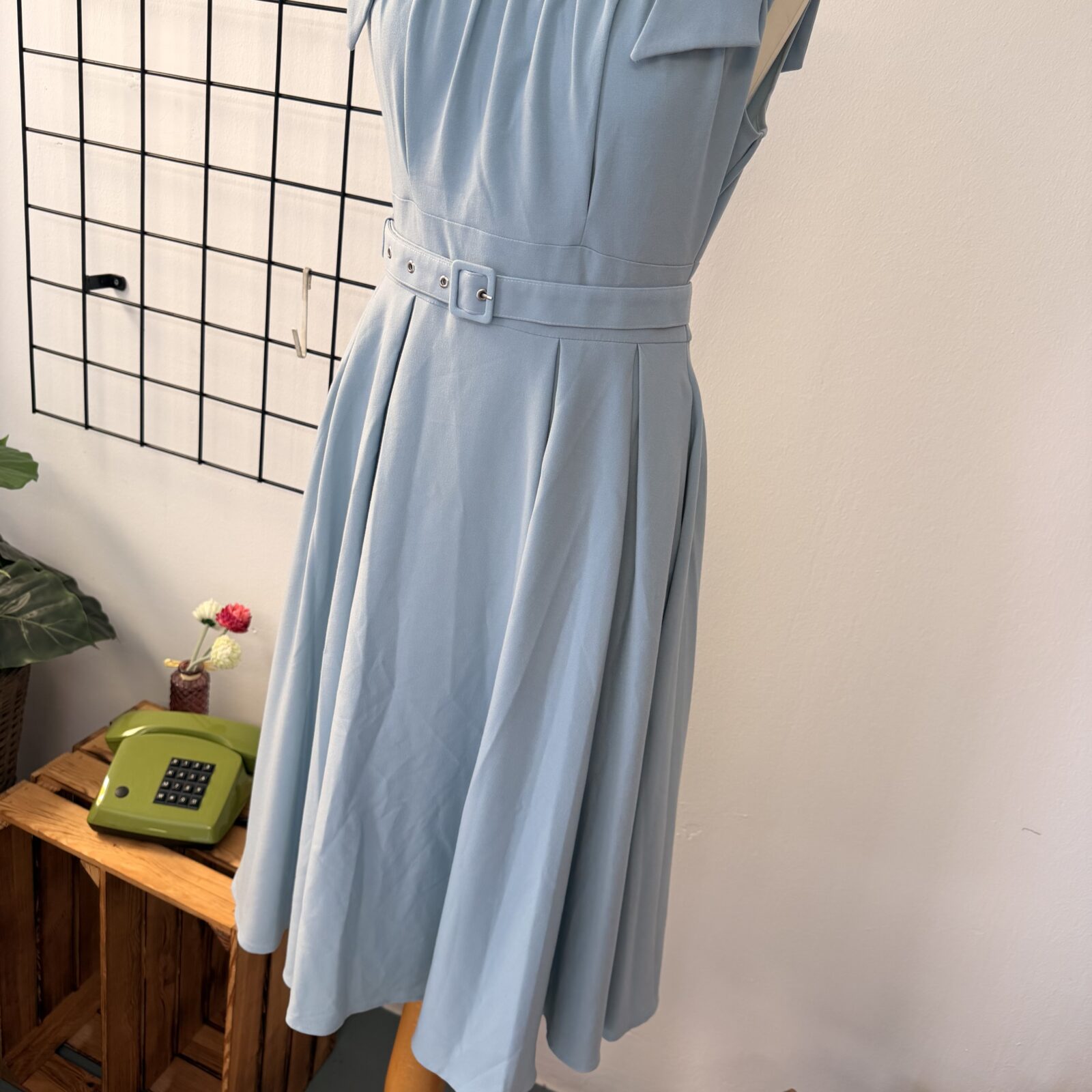 Miss Candyfloss Damen Kleid Hellblau Schleifen – Bild 7