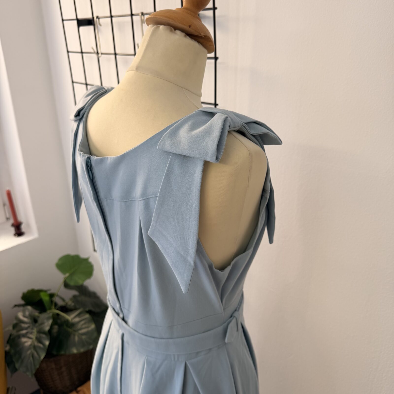 Miss Candyfloss Damen Kleid Hellblau Schleifen – Bild 5
