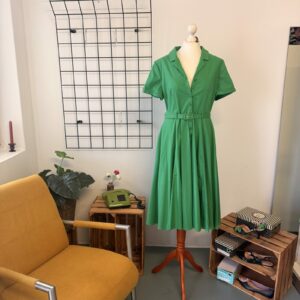 Collectif Damen Hemdblusenkleid Grün - XL
