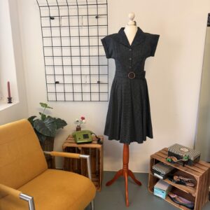 Banned Damen Kleid Schwarz Weiß Punkte - S