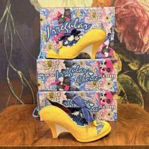 Irregular Choice Damen Pumps Gelb / Blau mit Schleife